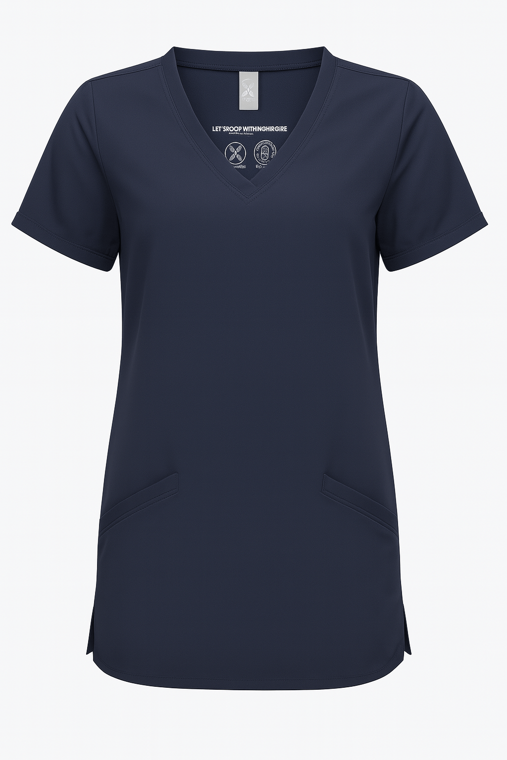 Women's Invincible V - Neck Scrub Top - ALL BRANDING
